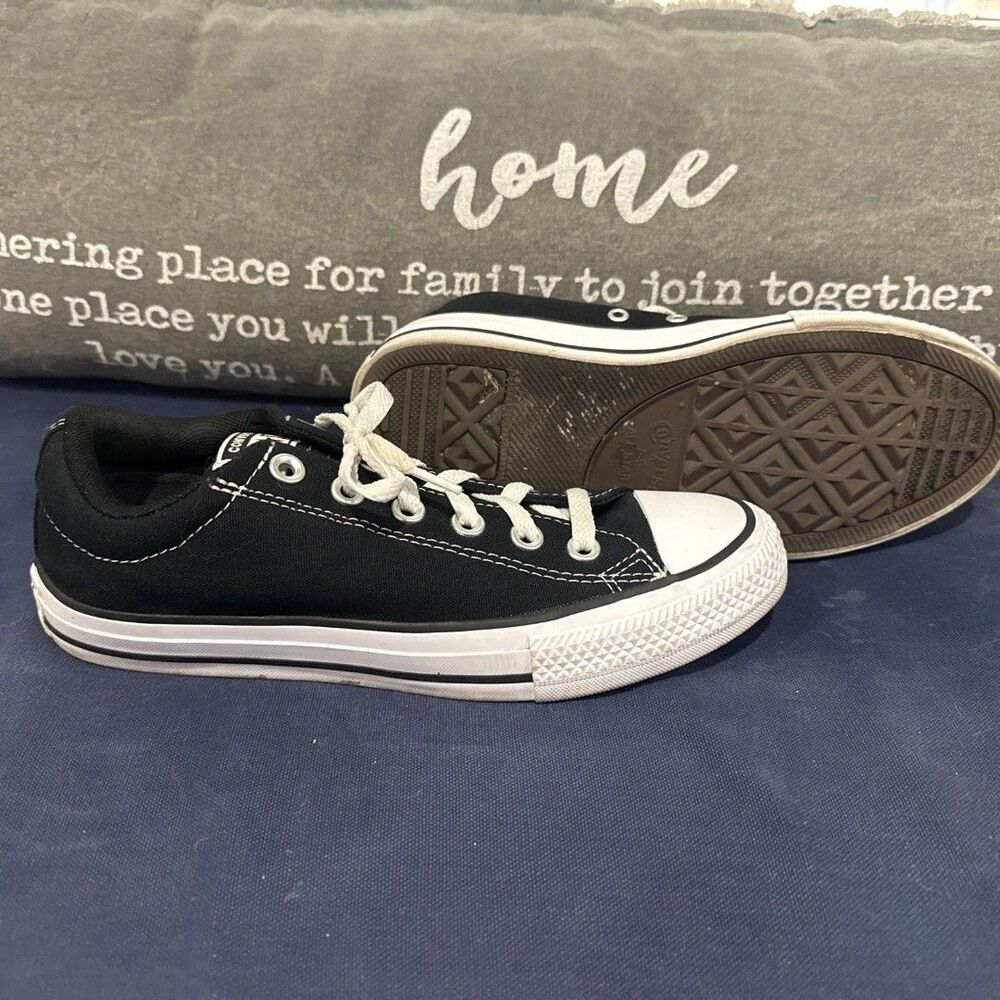 Size 5 (GS) - Converse Chuck Taylor All Star OX Low Black - 3J235C